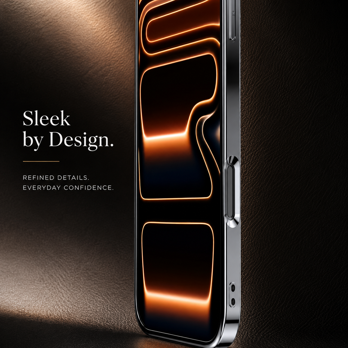 Premium iPhone Case Genuine Cowhide Leather Protective Cover Shockproof Frame Full Camera Lens Protection Anti Slip Matte Finish Slim Design