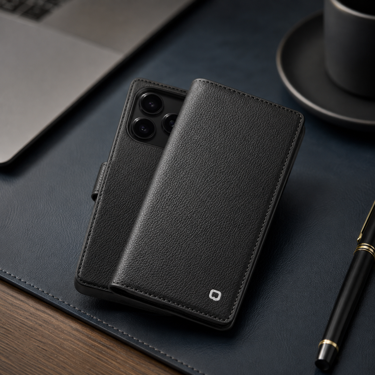 Premium iPhone Case Genuine Leather Wallet Flip Cover Card Holder Kickstand Shockproof Protective Case Ultra Thin Non Slip Slim Full Coverage Handmade