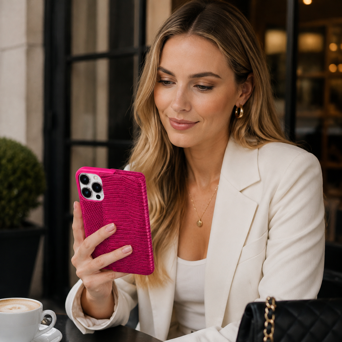 Premium iPhone Case Genuine Leather Wallet Flip Cover Card Holder Slim Shockproof Protective Cover Anti Scratch Lightweight Full Protection