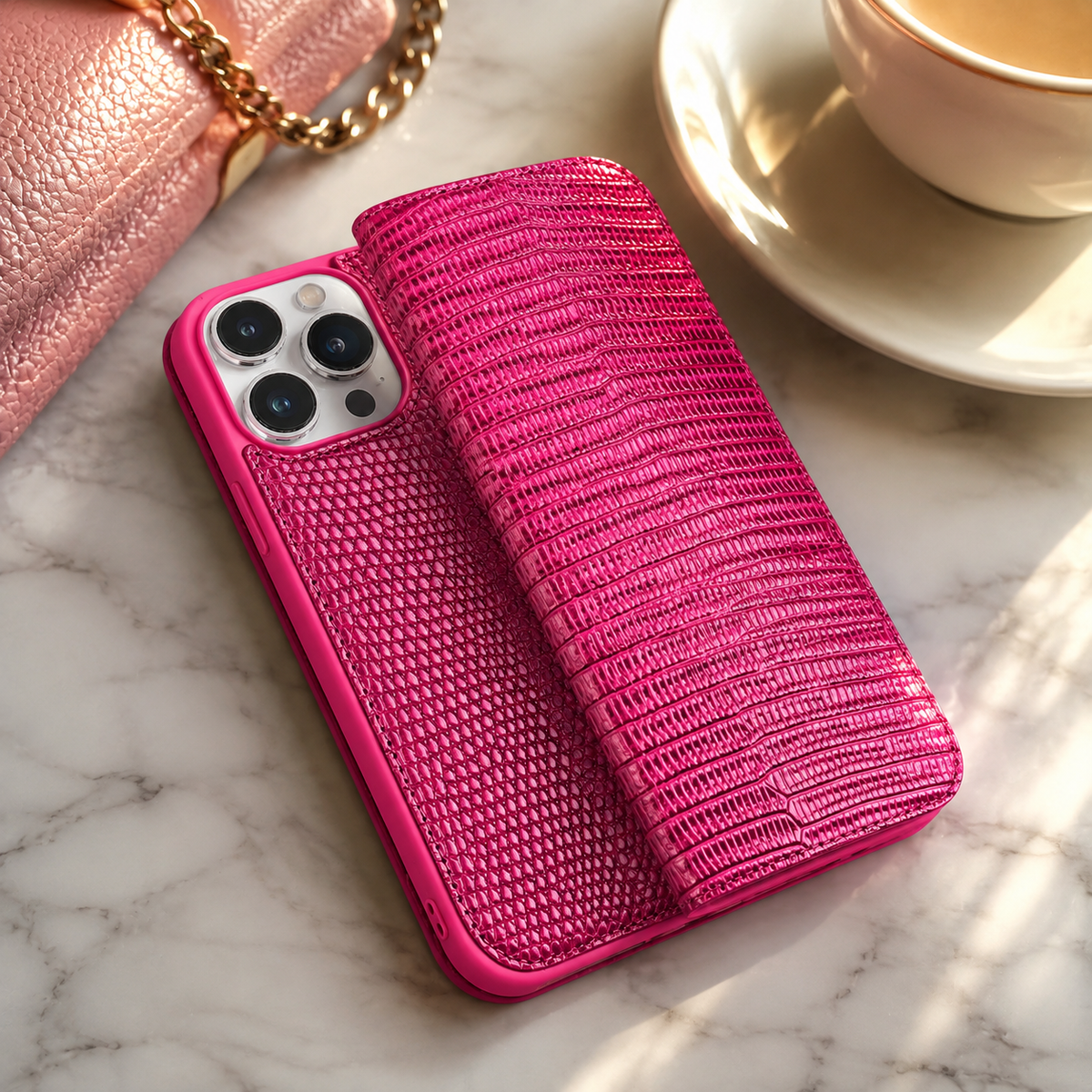 Premium iPhone Case Genuine Leather Wallet Flip Cover Card Holder Slim Shockproof Protective Cover Anti Scratch Lightweight Full Protection