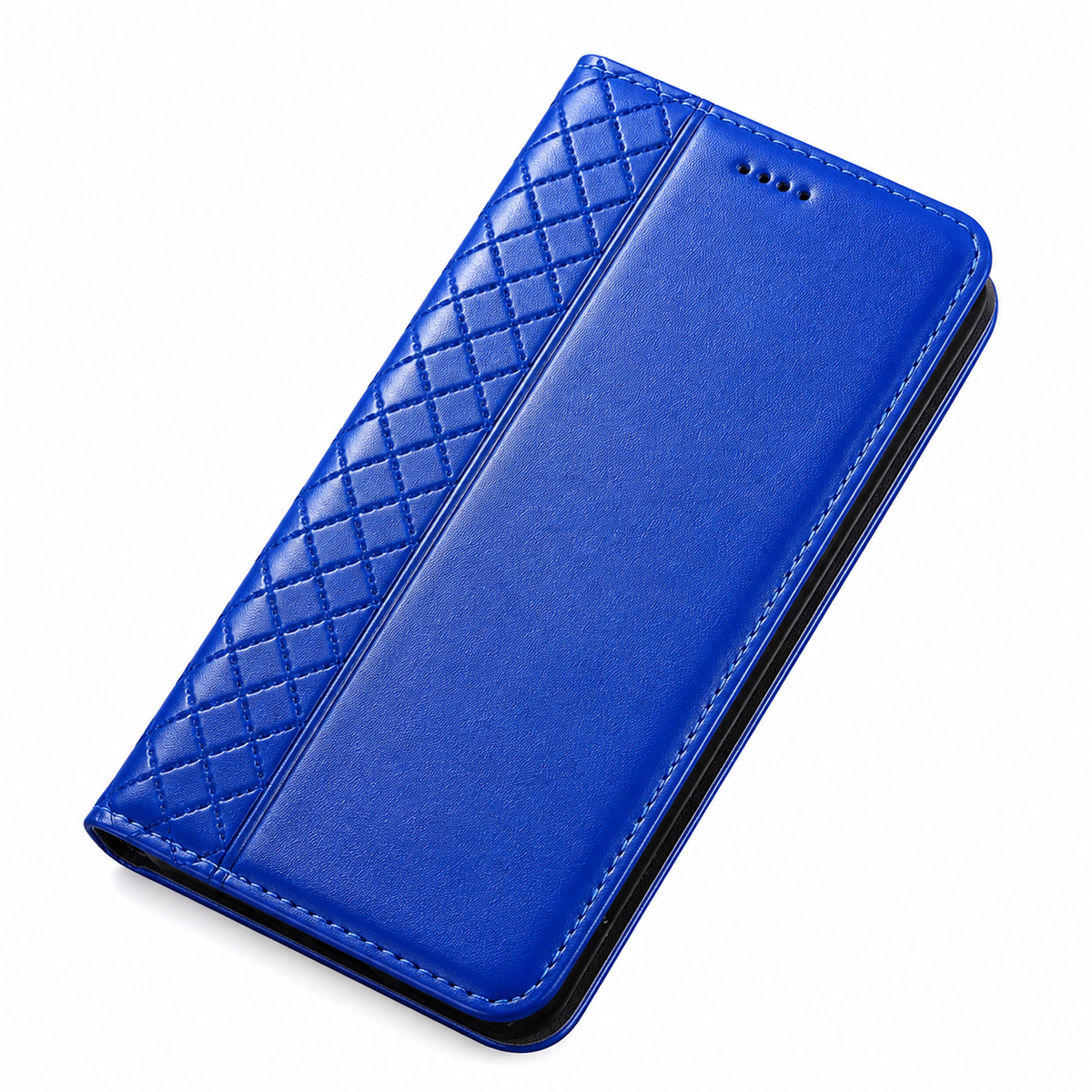 Premium iPhone Case Genuine Nappa Leather Wallet Flip Cover Card Holder Magnetic Closure Shockproof Protection Full Body Slim Business Design