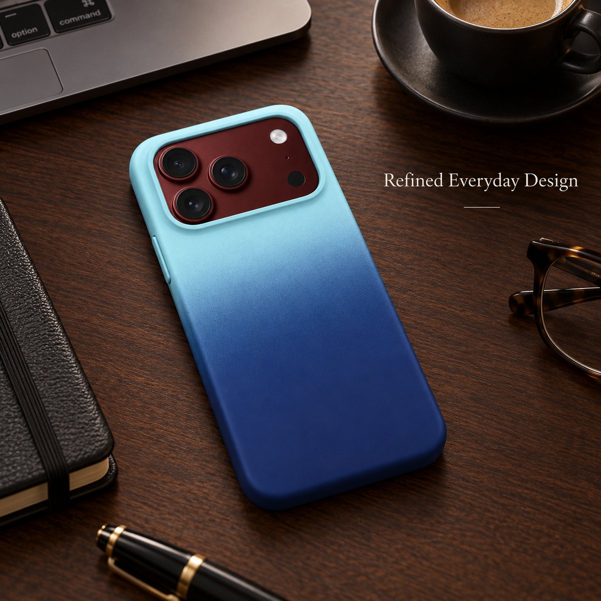 Premium iPhone Case Gradient Dopamine Foldable Shockproof Hard Back Anti Scratch Dustproof Lightweight Flip Protective Cover for iPhone Ultra Fold