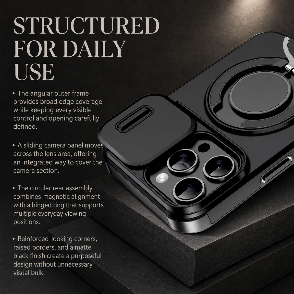 Premium iPhone Case Heavy Duty Armor Kickstand Car Mount Holder Shockproof PC TPU Anti Scratch Tough Full Coverage Protective Phone Cover Case Design