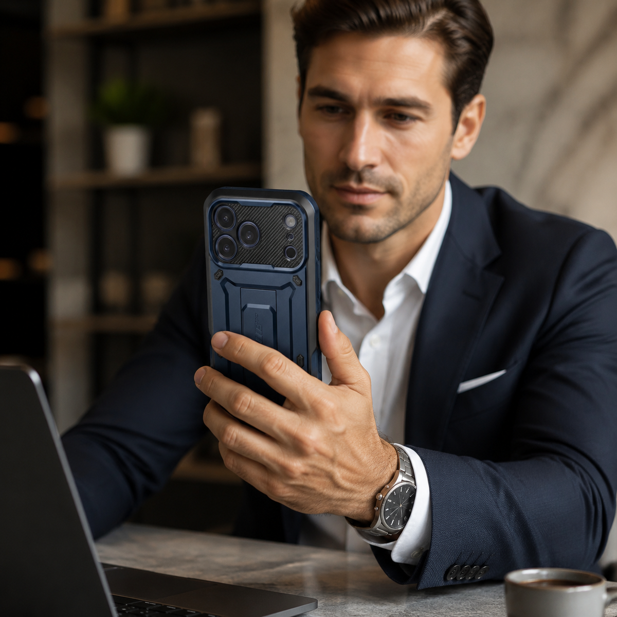 Premium iPhone Case Heavy Duty Rugged Full Body Shockproof PC TPU Protective Cover Built In Screen Protector Reinforced Tough Armor Bumper Case