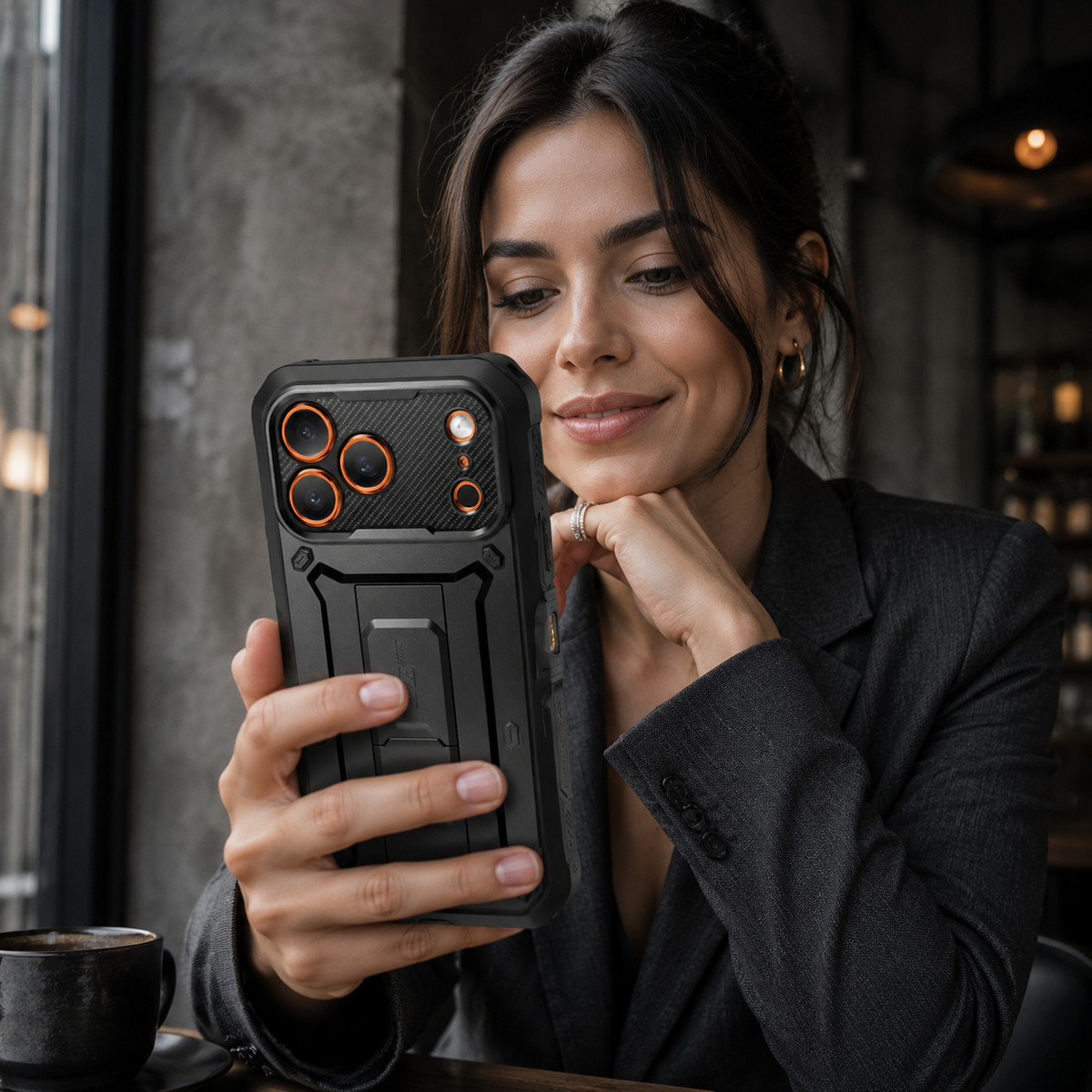 Premium iPhone Case Heavy Duty Rugged Full Body Shockproof PC TPU Protective Cover Built In Screen Protector Reinforced Tough Armor Bumper Case