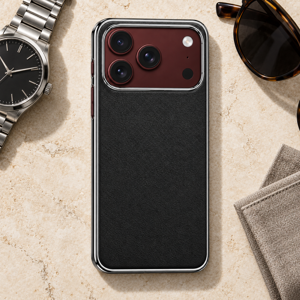 Premium iPhone Case Hidden Bar Folding Stand Shockproof PC TPU Full Coverage Sweat Resistant Holder Slim Foldable Protective Phone Cover Case Design