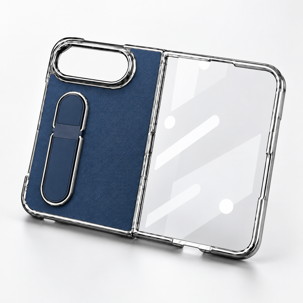 Premium iPhone Case Hidden Bar Folding Stand Shockproof PC TPU Full Coverage Sweat Resistant Holder Slim Foldable Protective Phone Cover Case Design
