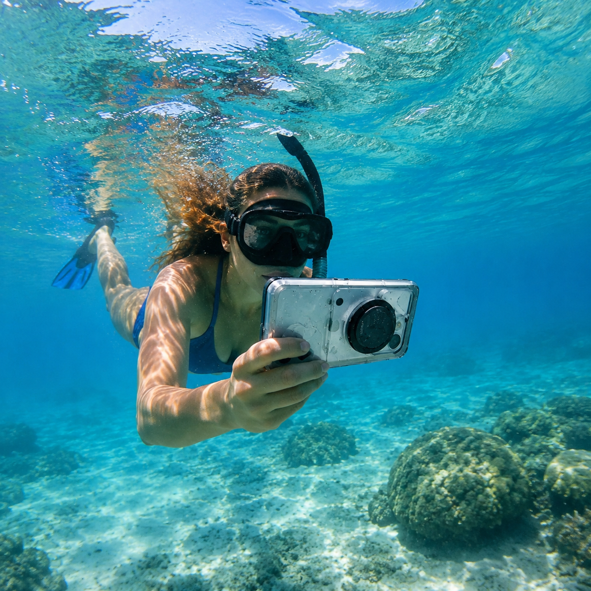 Premium iPhone Case IP68 Waterproof Protective Cover Full Body Shockproof Vacuum Seal System Underwater Protection Touchscreen Access Durable Design