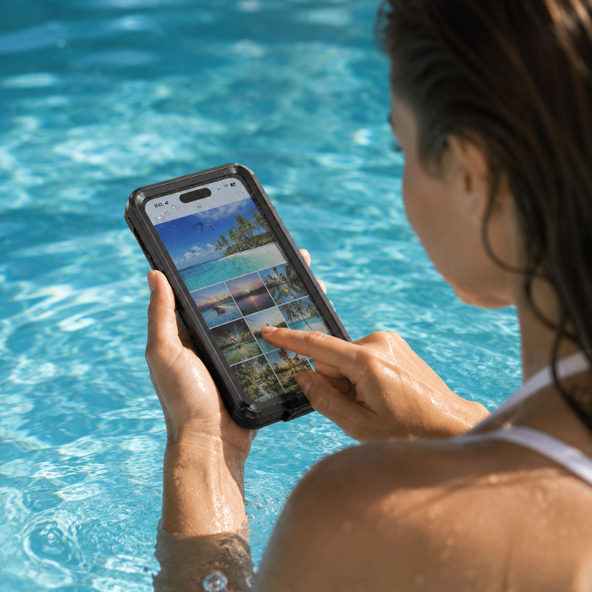 Premium iPhone Case IP68 Waterproof Protective Cover Full Body Shockproof Vacuum Seal System Underwater Protection Touchscreen Access Durable Design