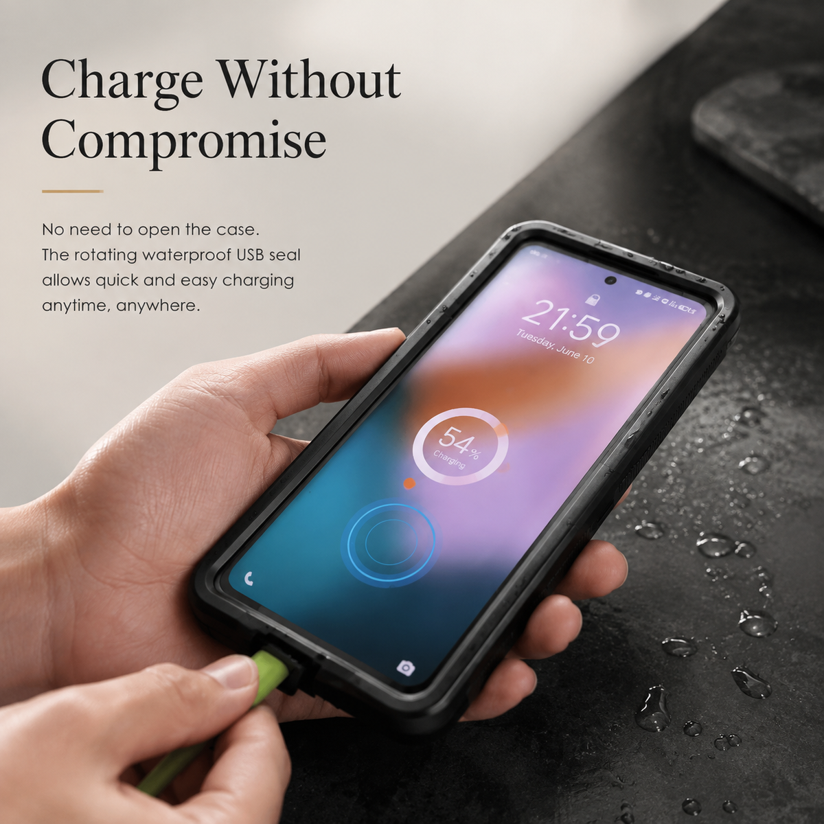 Premium iPhone Case IP68 Waterproof Protective Cover Full Body Shockproof Vacuum Seal System Underwater Protection Touchscreen Access Durable Design