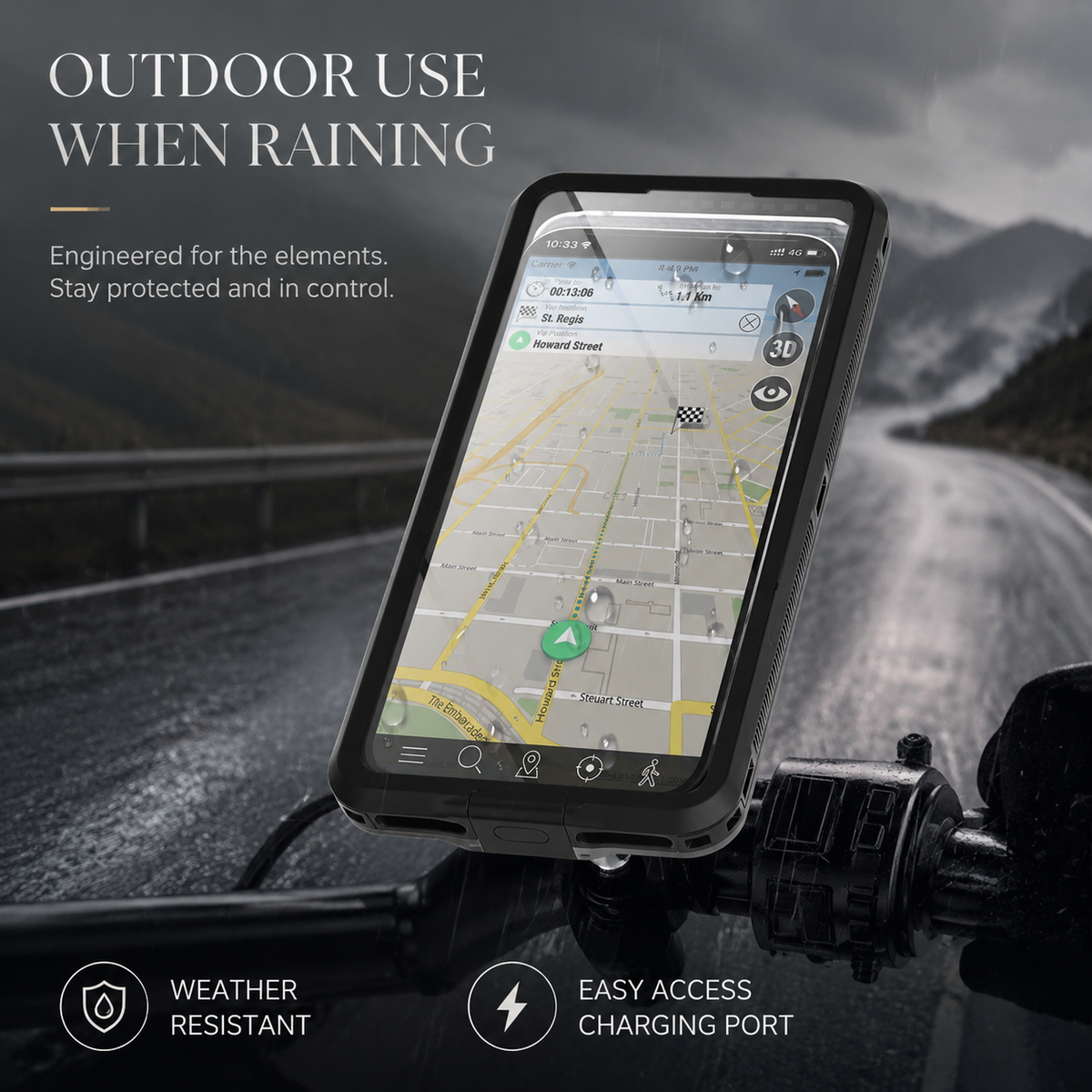 Premium iPhone Case IP68 Waterproof Protective Cover Full Body Shockproof Vacuum Seal System Underwater Protection Touchscreen Access Durable Design