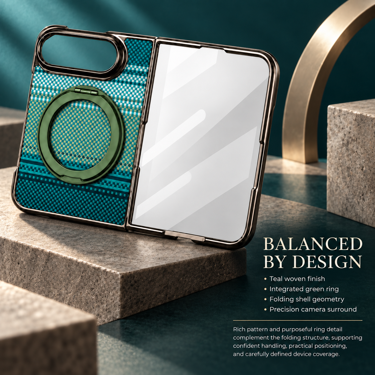 Premium iPhone Case Kevlar Style MagSafe Magnetic 360 Rotating Holder Stand Foldable PC Business Slim Shockproof Protective Cover Case Design