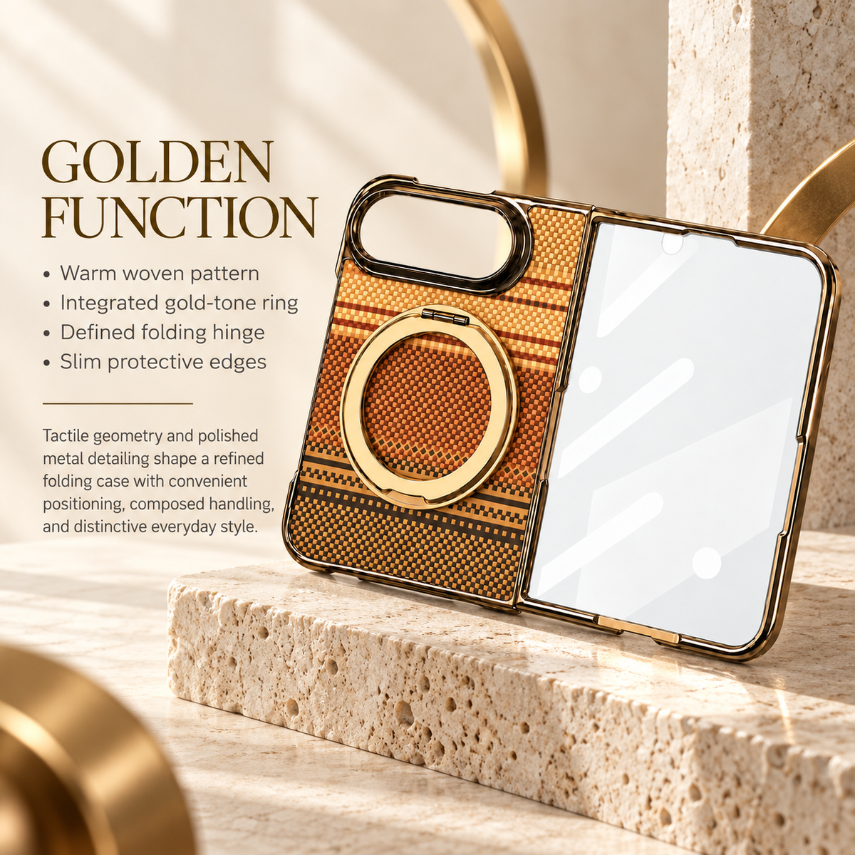 Premium iPhone Case Kevlar Style MagSafe Magnetic 360 Rotating Holder Stand Foldable PC Business Slim Shockproof Protective Cover Case Design