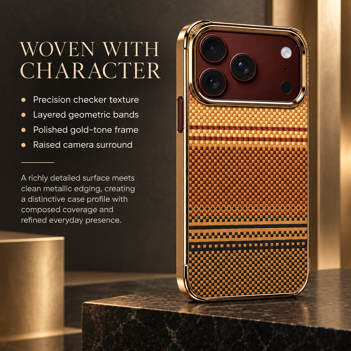 Premium iPhone Case Kevlar Style MagSafe Magnetic 360 Rotating Holder Stand Foldable PC Business Slim Shockproof Protective Cover Case Design