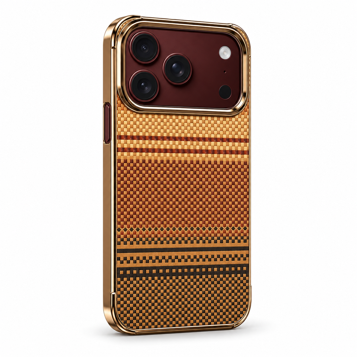 Premium iPhone Case Kevlar Style MagSafe Magnetic 360 Rotating Holder Stand Foldable PC Business Slim Shockproof Protective Cover Case Design