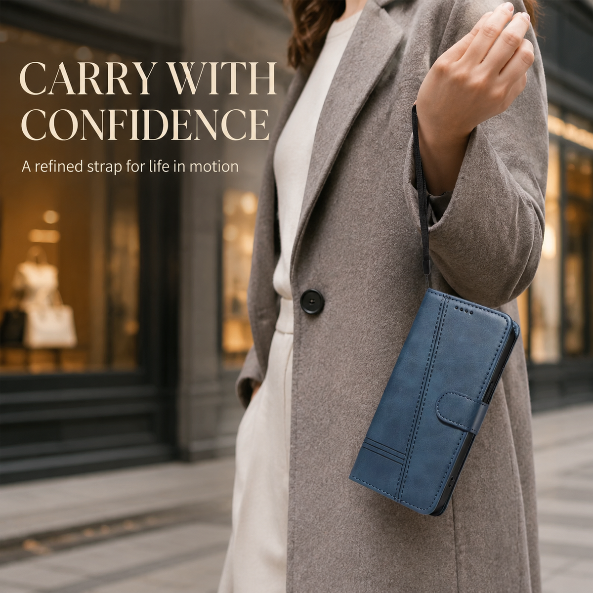 Premium iPhone Case Leather Flip Wallet Magnetic Card Holder Stand Anti Scratch Non Slip Protective Book Cover Storage Compartment Slim Folio Case