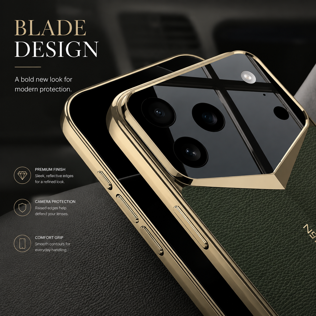 Premium iPhone Case Leather Ultra Thin Protective Cover Camera Lens Protection Shockproof Anti Fingerprint Anti Scratch Slim Full Coverage Soft Grip