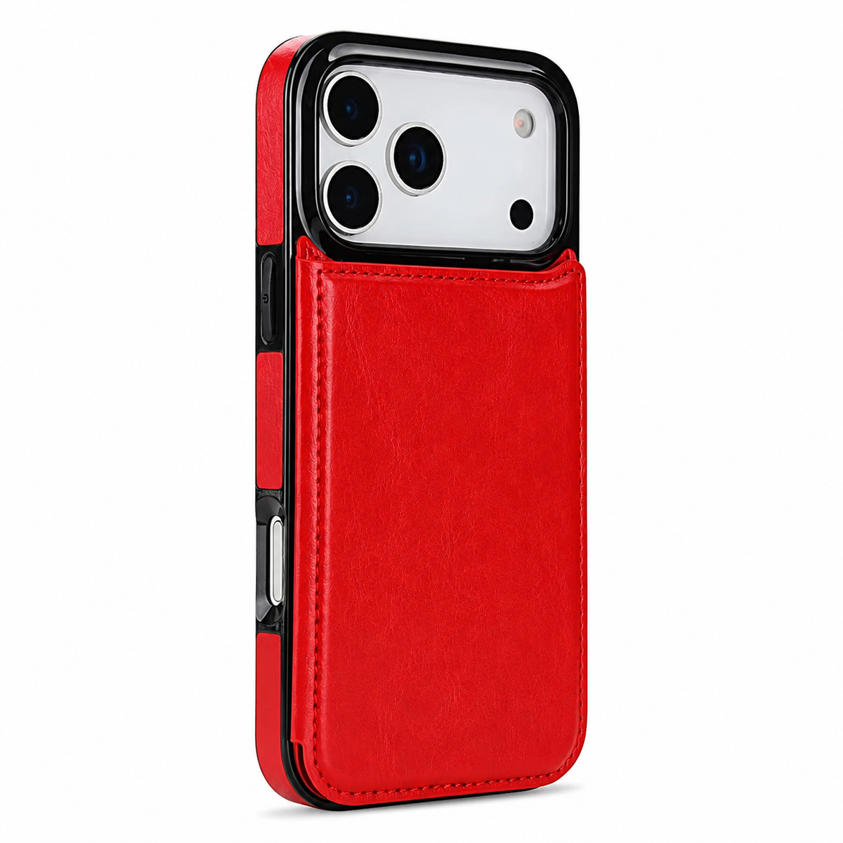 Premium iPhone Case Leather Wallet Card Holder Magnetic Closure Kickstand Shockproof Protective Cover Anti Scratch Slim Lightweight Soft Full Coverage