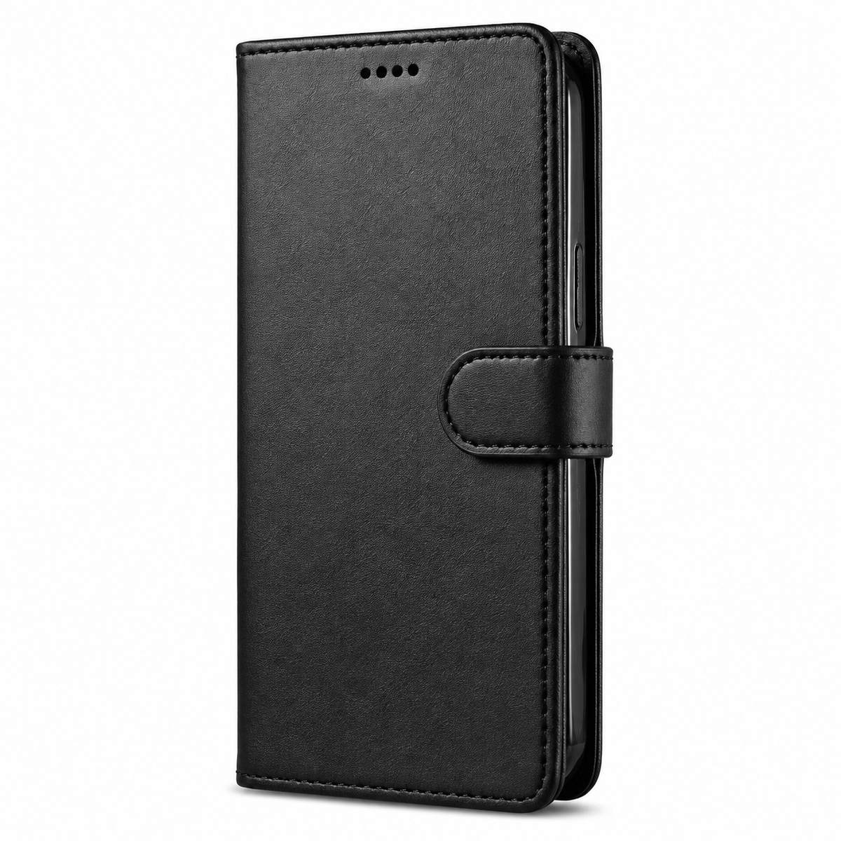 Premium iPhone Case Leather Wallet Flip Cover Card Slot Magnetic Closure Shockproof Full Body Protection Slim Elegant Kickstand Protective Design