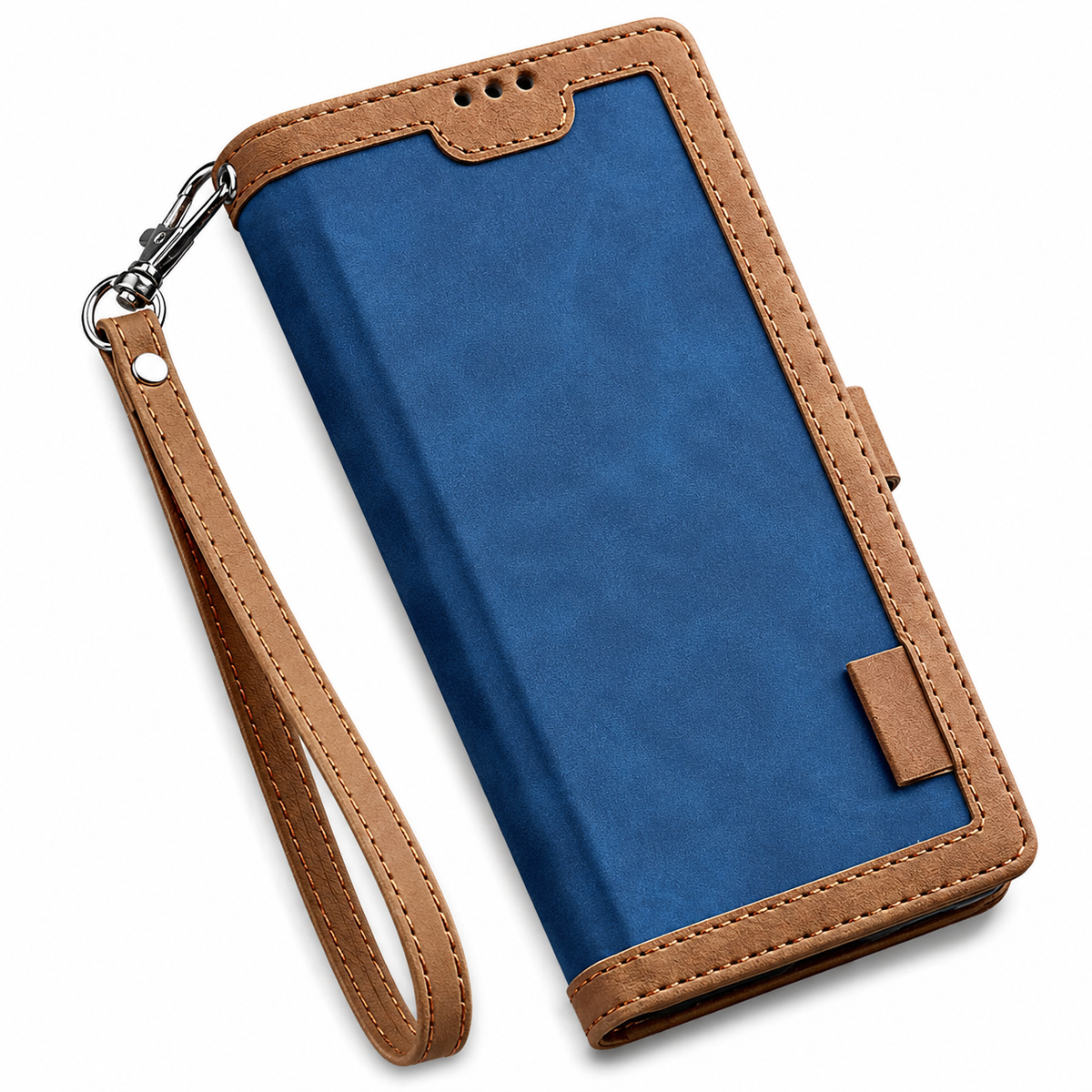 Premium iPhone Case Leather Wallet Flip Cover Card Slots Magnetic Closure Shockproof Full Body Protection Slim Elegant Kickstand Protective Design