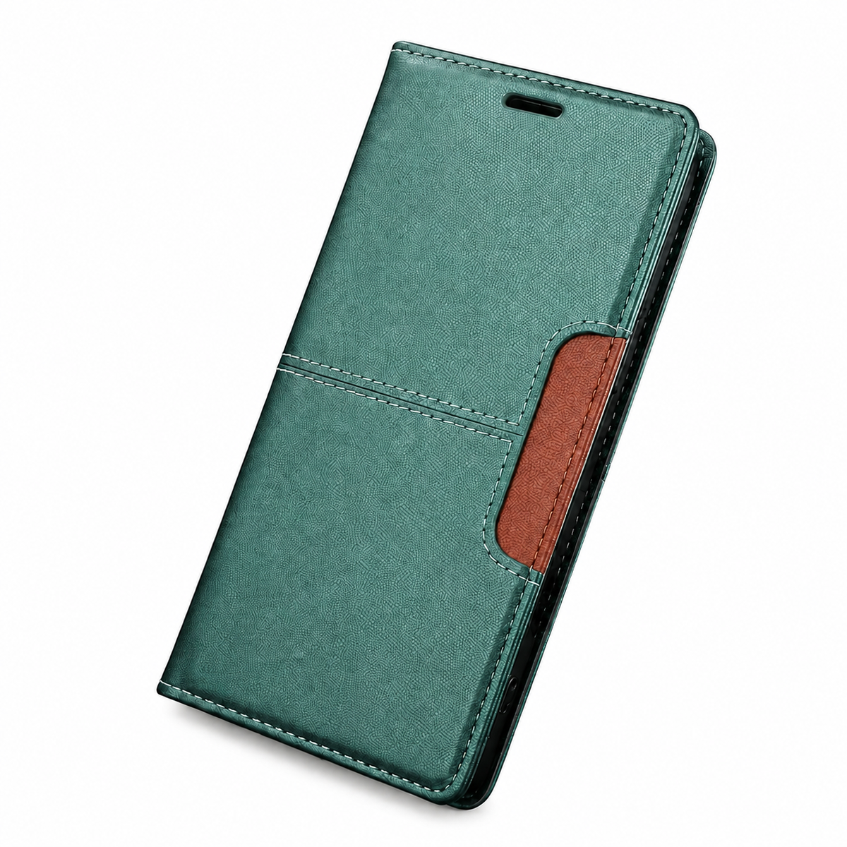 Premium iPhone Case Leather Wallet RFID Card Holder Magnetic Shockproof Protective Cover Kickstand Anti Fingerprint Anti Scratch Non Slip Full Coverage