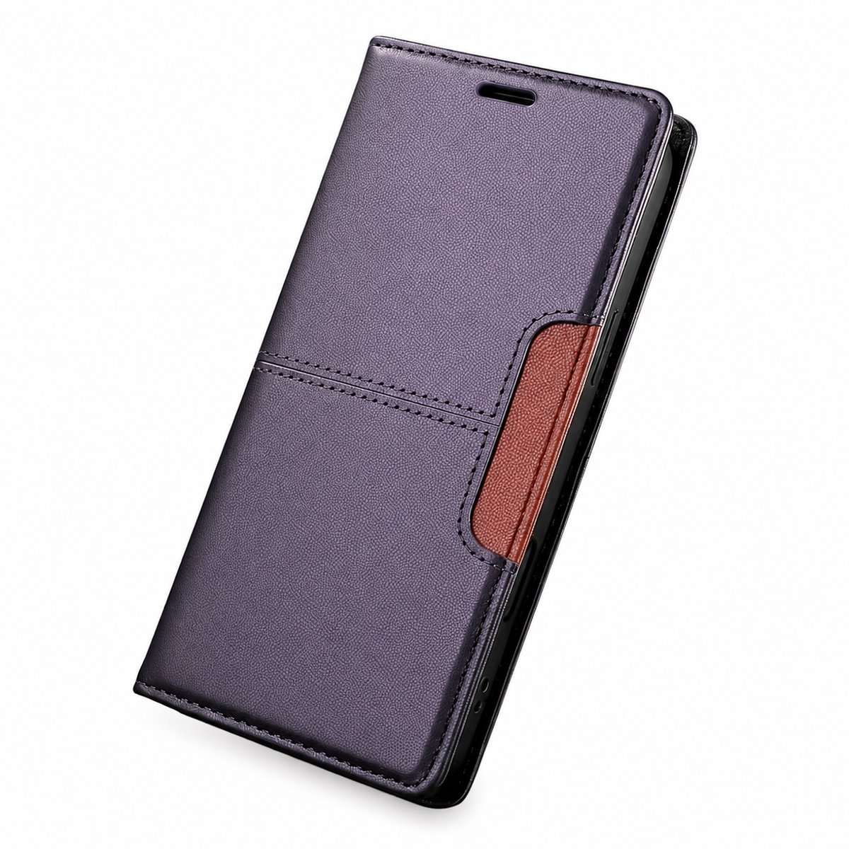 Premium iPhone Case Leather Wallet RFID Card Holder Magnetic Shockproof Protective Cover Kickstand Anti Fingerprint Anti Scratch Non Slip Full Coverage