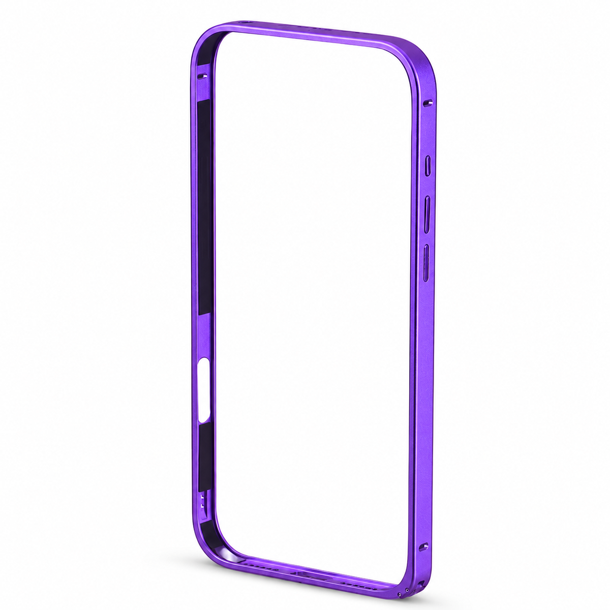 Premium iPhone Case Lightweight Aluminum Alloy Metal Frame Thin Bumper Titanium Style Protective Back Slim Reinforced Edge Corner Cover Case