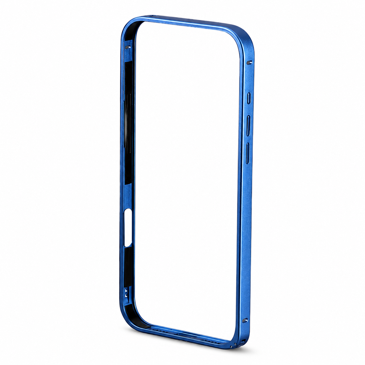 Premium iPhone Case Lightweight Aluminum Alloy Metal Frame Thin Bumper Titanium Style Protective Back Slim Reinforced Edge Corner Cover Case