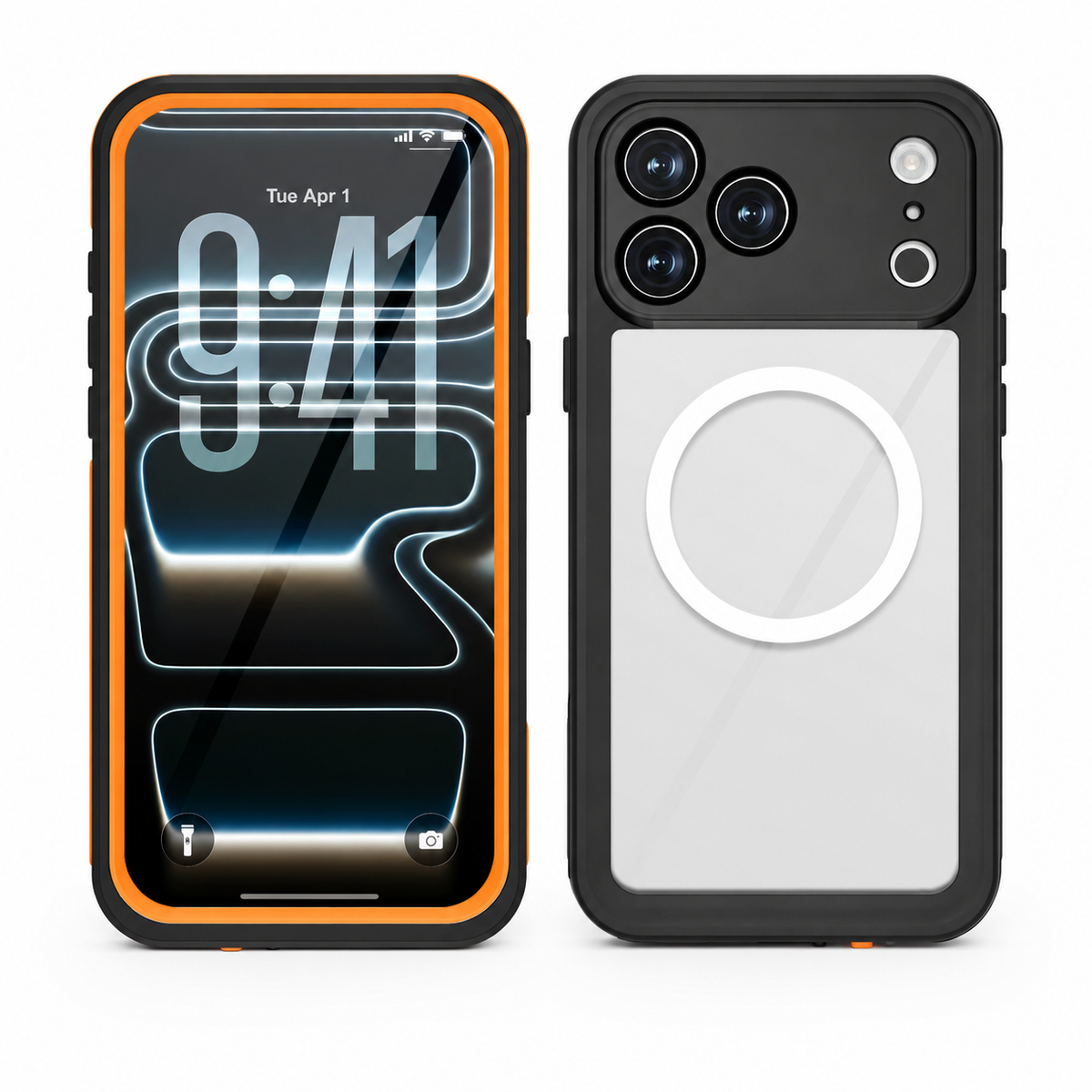 Premium iPhone Case MagSafe 360 Full Body Waterproof Magnetic Shockproof Protective Cover Anti Scratch Non Slip Lightweight PC Holder Rugged Case