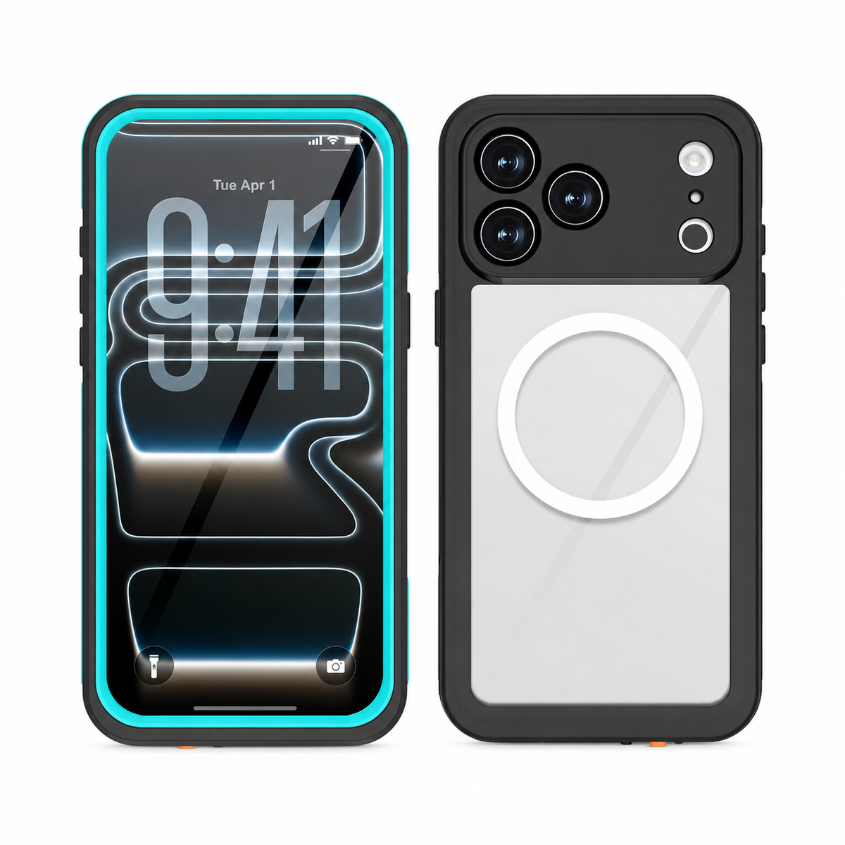 Premium iPhone Case MagSafe 360 Full Body Waterproof Magnetic Shockproof Protective Cover Anti Scratch Non Slip Lightweight PC Holder Rugged Case