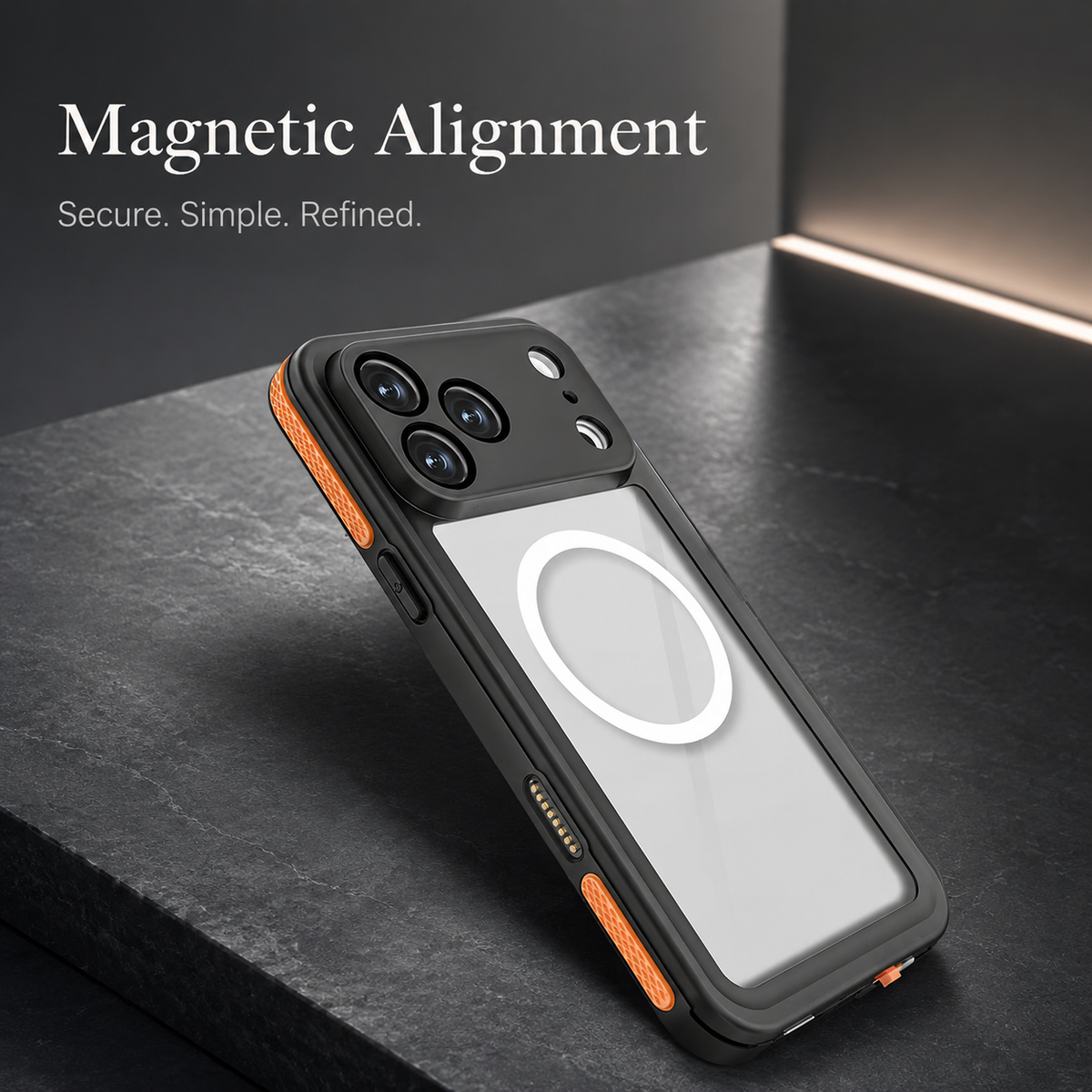 Premium iPhone Case MagSafe 360 Full Body Waterproof Magnetic Shockproof Protective Cover Anti Scratch Non Slip Lightweight PC Holder Rugged Case