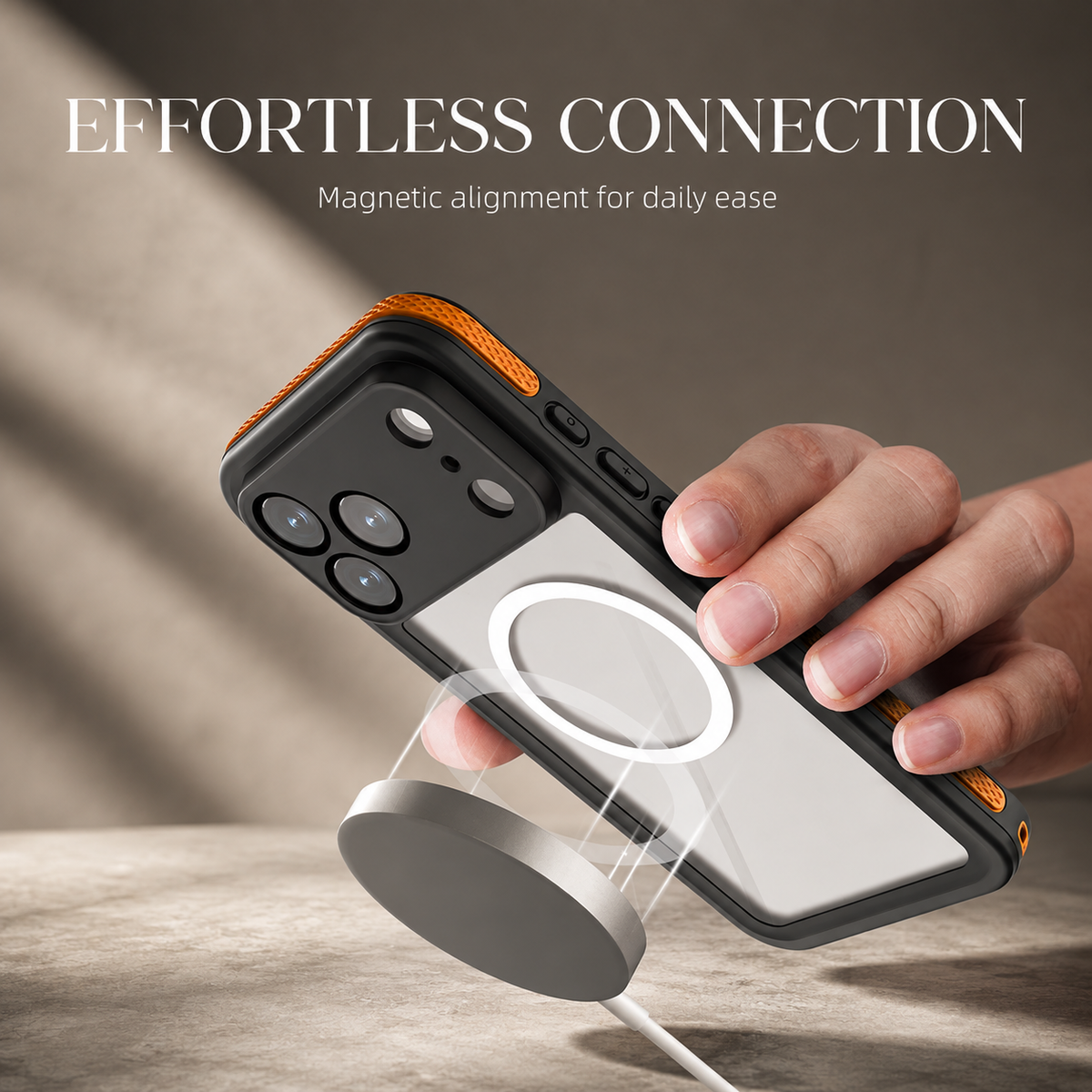 Premium iPhone Case MagSafe 360 Full Body Waterproof Magnetic Shockproof Protective Cover Anti Scratch Non Slip Lightweight PC Holder Rugged Case