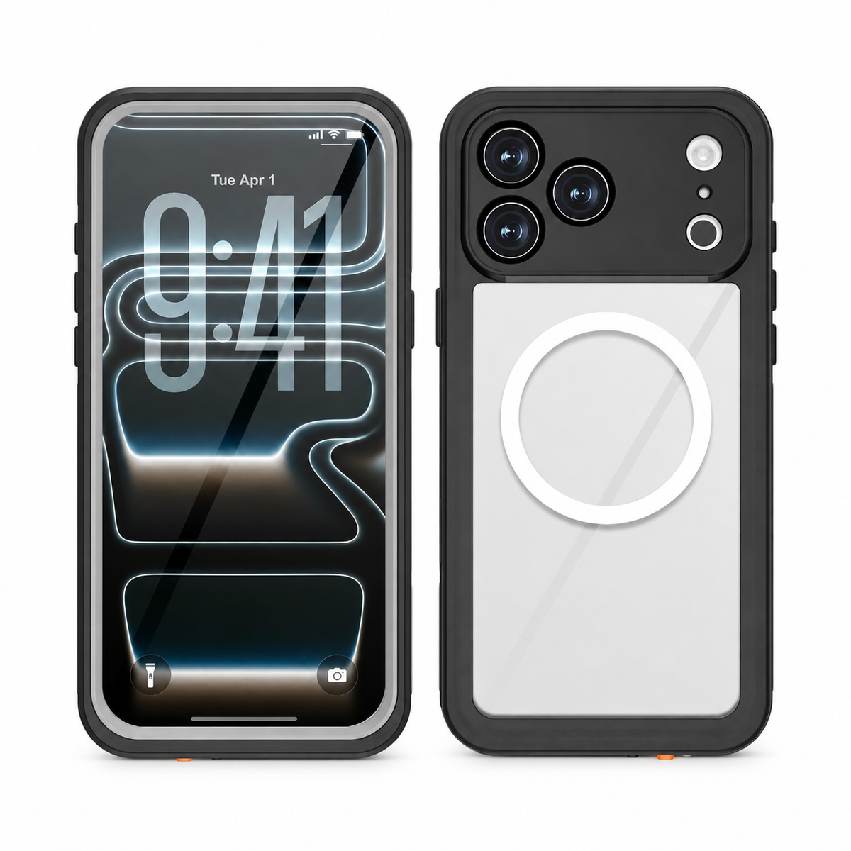 Premium iPhone Case MagSafe 360 Full Body Waterproof Magnetic Shockproof Protective Cover Anti Scratch Non Slip Lightweight PC Holder Rugged Case