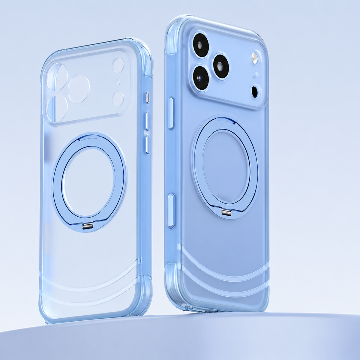 Premium iPhone Case MagSafe 360 Rotating Magnetic Kickstand Skin Feel AI Key Shockproof PC TPU Slim Fit Protective Bumper Phone Cover Case Design