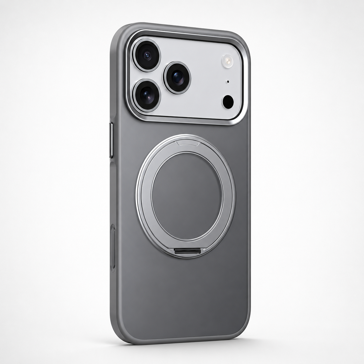 Premium iPhone Case MagSafe 360 Rotating Magnetic Kickstand Skin Feel Metal Lens Shockproof PC TPU Slim Non Slip Protective Bumper Cover Case Design