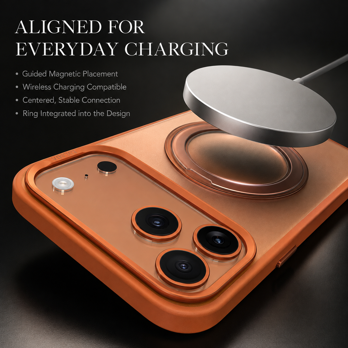 Premium iPhone Case MagSafe 360 Rotating Magnetic Kickstand Skin Feel Metal Lens Shockproof PC TPU Slim Non Slip Protective Bumper Cover Case Design