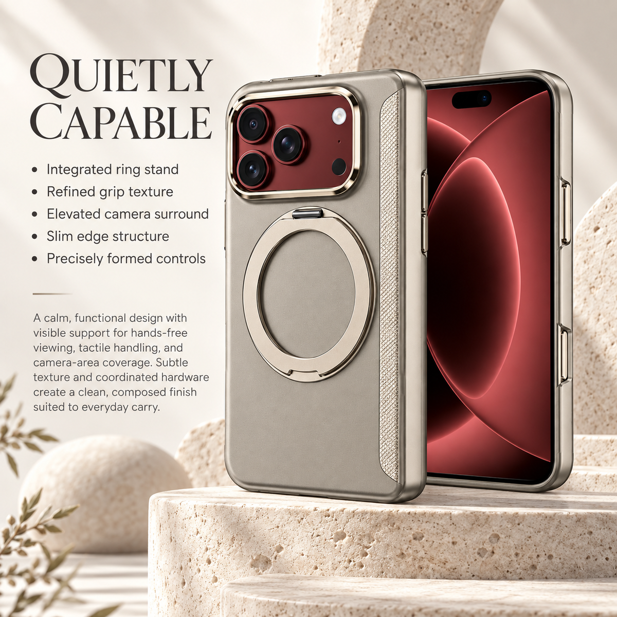 Premium iPhone Case MagSafe 360 Rotating Ring Silicone Magnetic Anti Scratch Non Slip Foldable All Inclusive Protective Bumper Cover Case Design