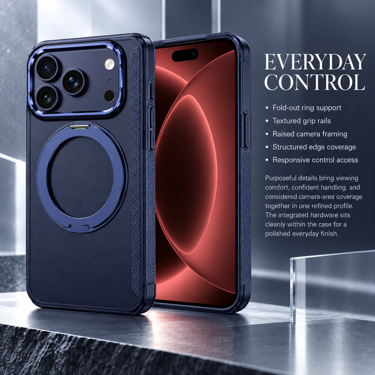 Premium iPhone Case MagSafe 360 Rotating Ring Silicone Magnetic Anti Scratch Non Slip Foldable All Inclusive Protective Bumper Cover Case Design