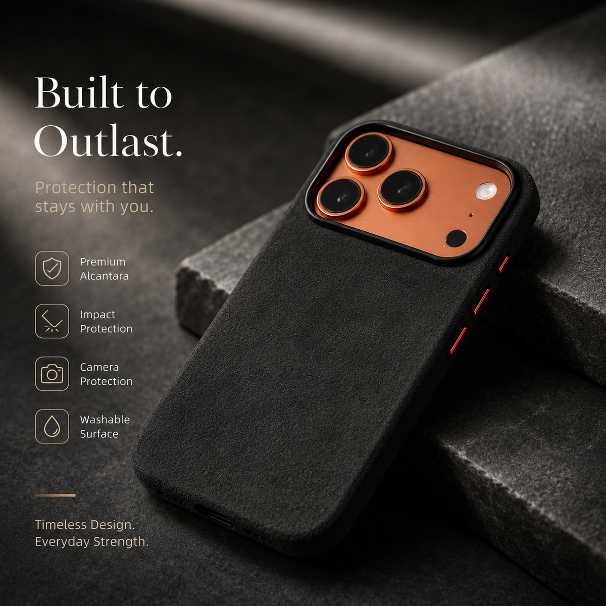 Premium iPhone Case MagSafe Alcantara Suede Leather Magnetic Protective Cover Anti Scratch Anti Fingerprint Matte Non Slip Slim Business Soft Touch Case