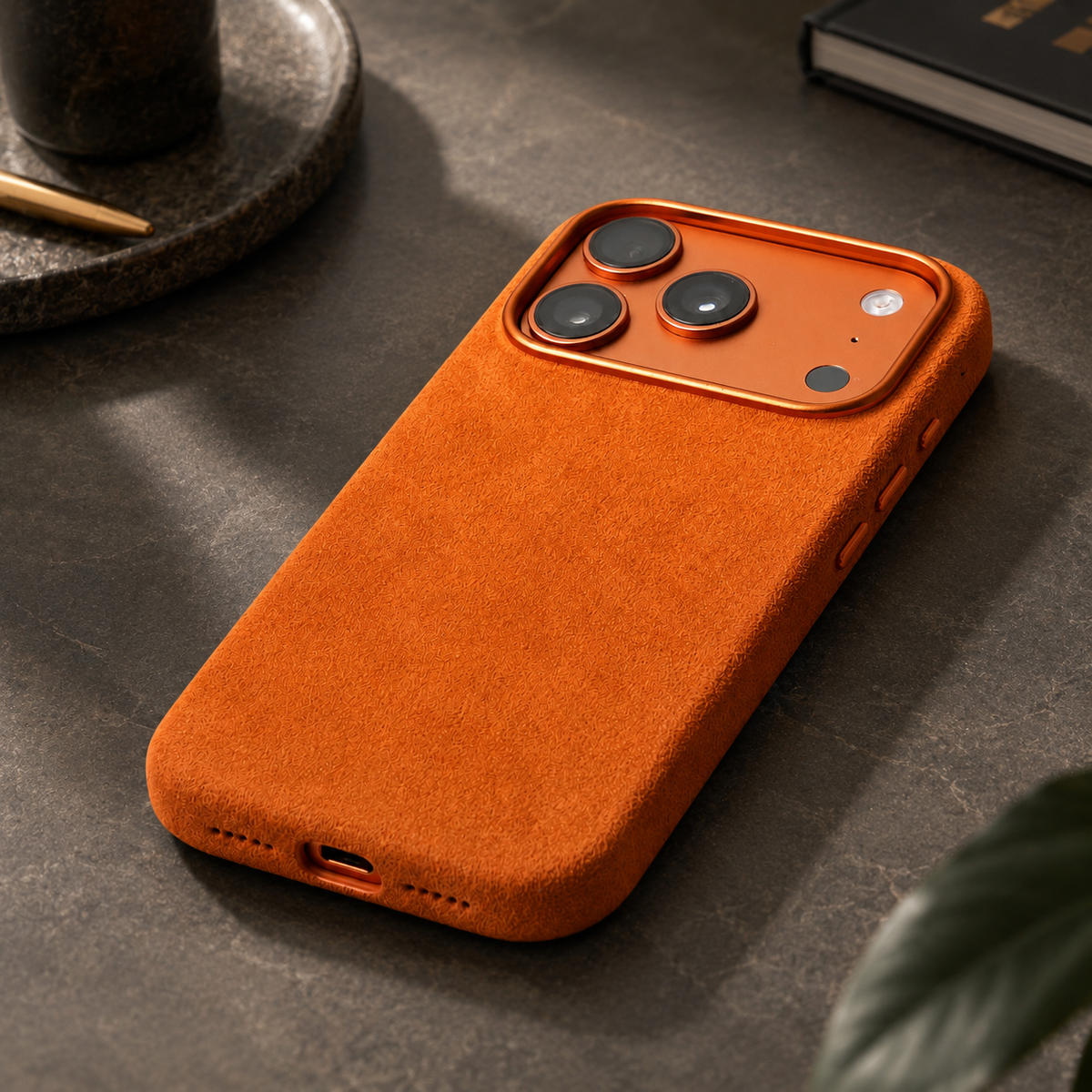 Premium iPhone Case MagSafe Alcantara Suede Leather Magnetic Protective Cover Anti Scratch Anti Fingerprint Matte Non Slip Slim Business Soft Touch Case