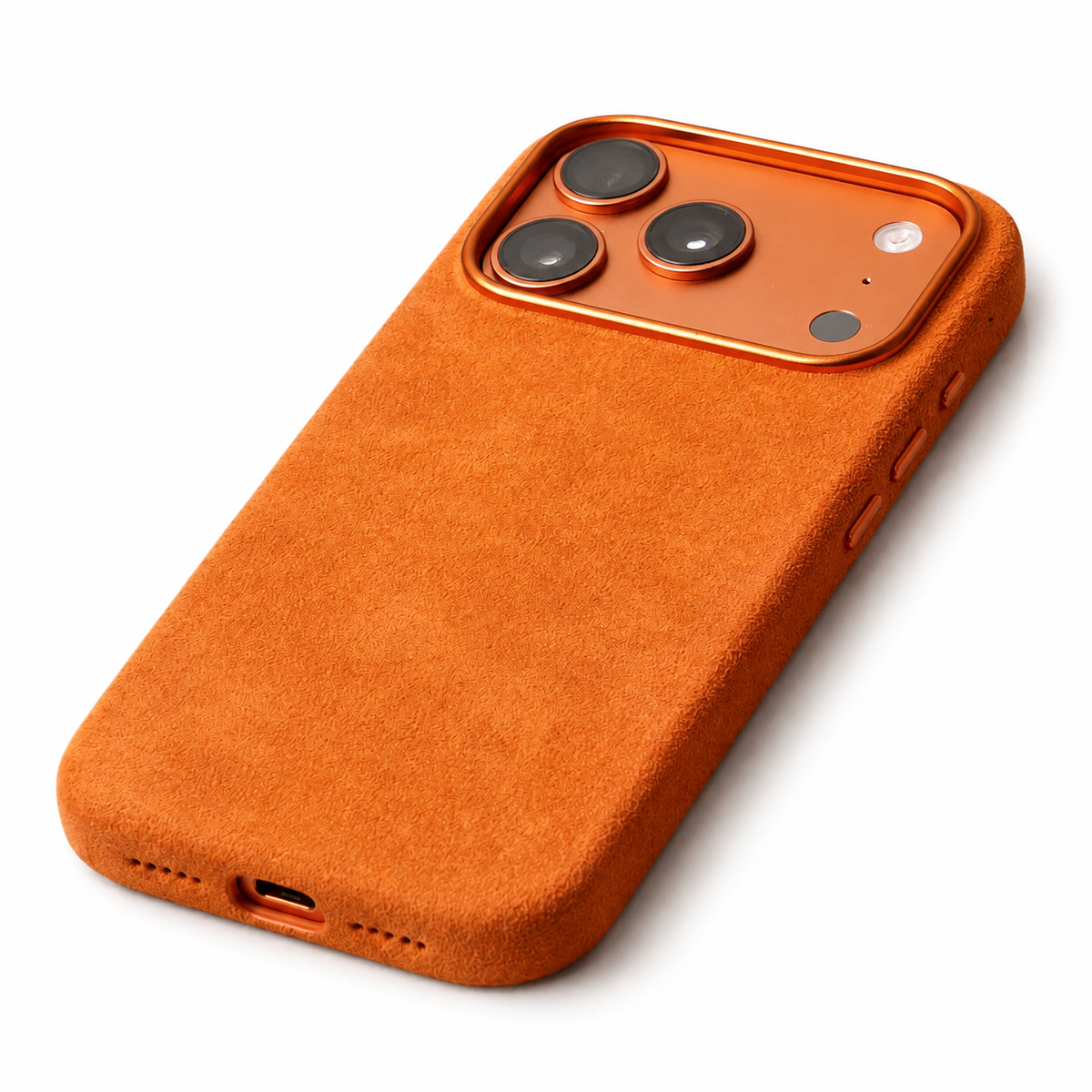 Premium iPhone Case MagSafe Alcantara Suede Leather Magnetic Protective Cover Anti Scratch Anti Fingerprint Matte Non Slip Slim Business Soft Touch Case