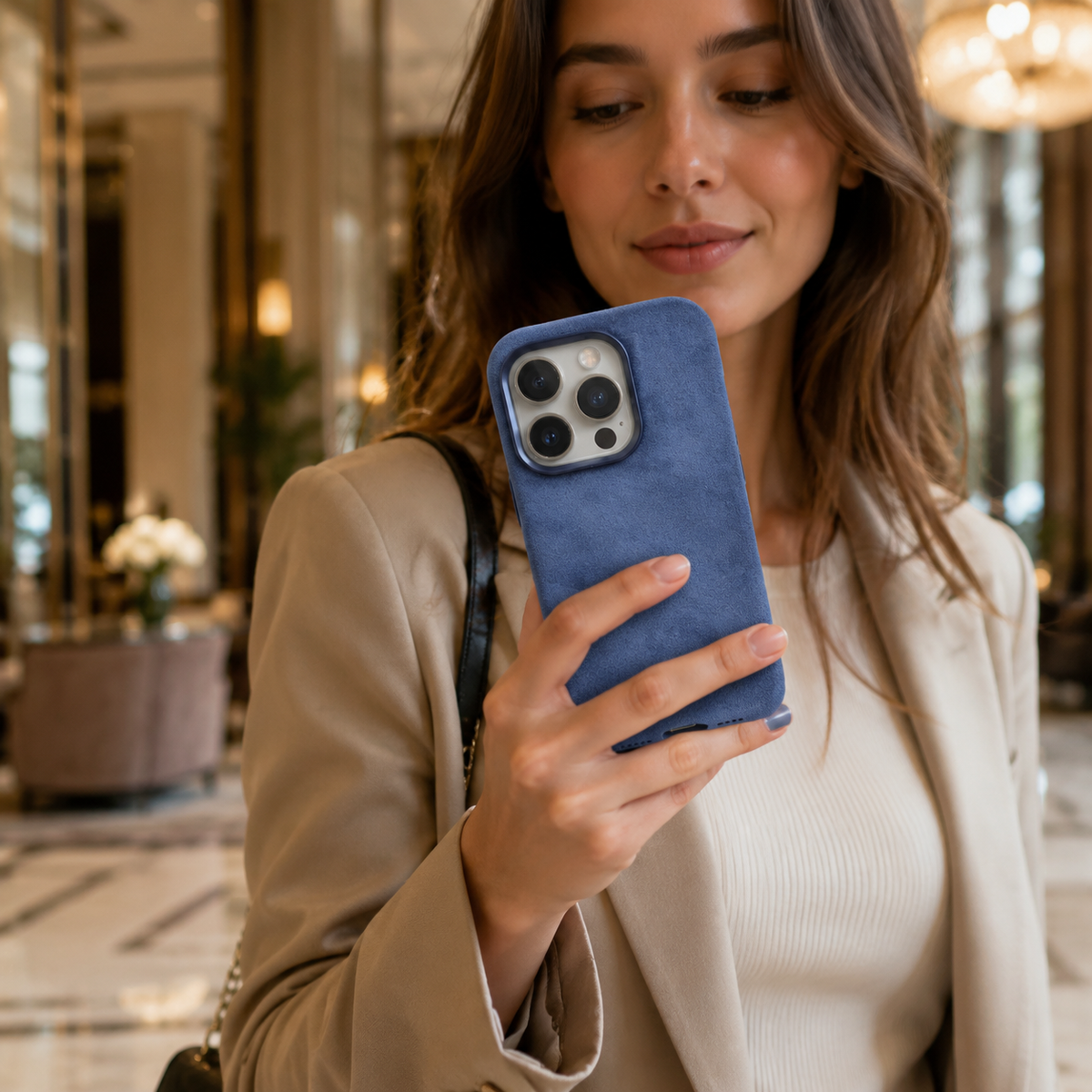 Premium iPhone Case MagSafe Alcantara Suede Leather Magnetic Protective Cover Anti Scratch Anti Fingerprint Matte Non Slip Slim Business Soft Touch Case
