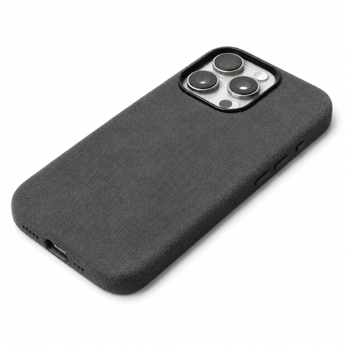 Premium iPhone Case MagSafe Alcantara Suede Leather Magnetic Protective Cover Anti Scratch Anti Fingerprint Matte Non Slip Slim Business Soft Touch Case