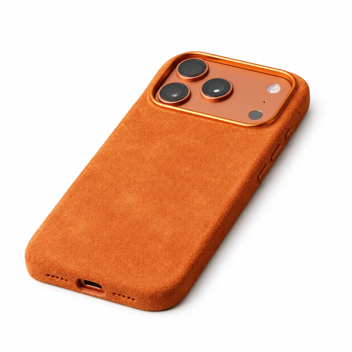 Premium iPhone Case MagSafe Alcantara Suede Leather Magnetic Protective Cover Anti Scratch Anti Fingerprint Matte Non Slip Slim Soft Touch Business Case