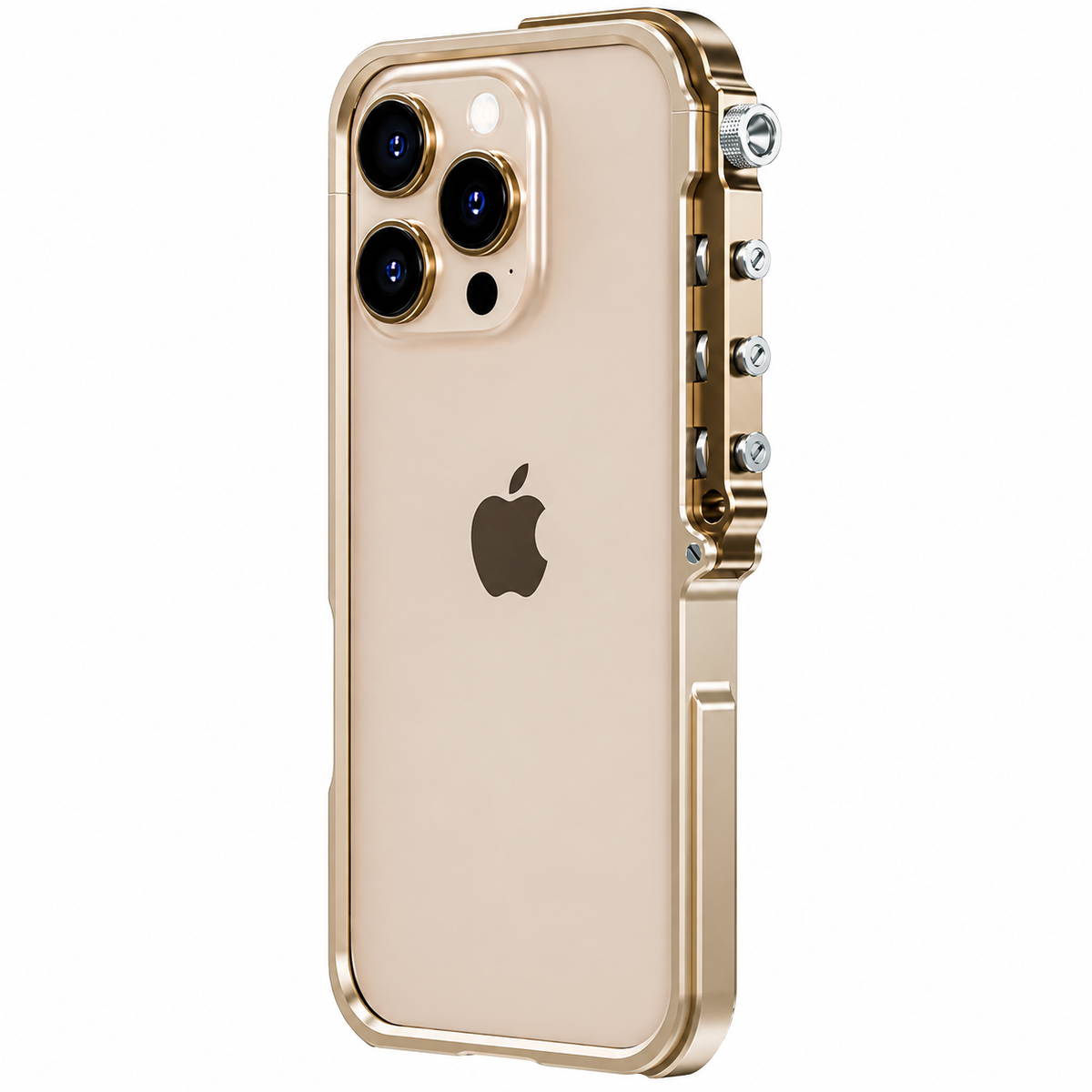 Premium iPhone Case MagSafe Aluminum Alloy Cyberpunk Bumper Shockproof Protective Frame Heat Dissipation Anti Scratch Non Slip Silicone Lining Lightweight