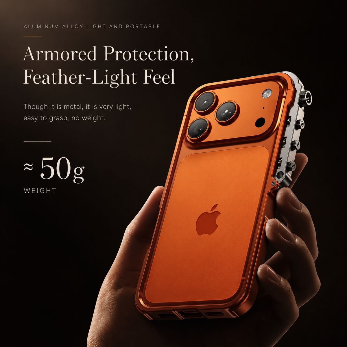 Premium iPhone Case MagSafe Aluminum Alloy Cyberpunk Bumper Shockproof Protective Frame Heat Dissipation Anti Scratch Non Slip Silicone Lining Lightweight