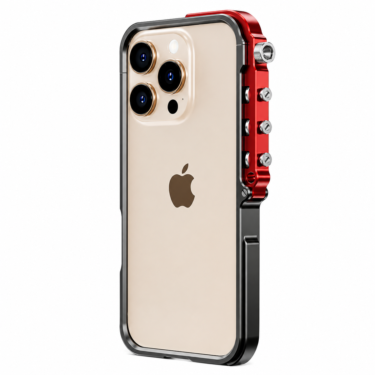 Premium iPhone Case MagSafe Aluminum Alloy Cyberpunk Bumper Shockproof Protective Frame Heat Dissipation Anti Scratch Non Slip Silicone Lining Lightweight