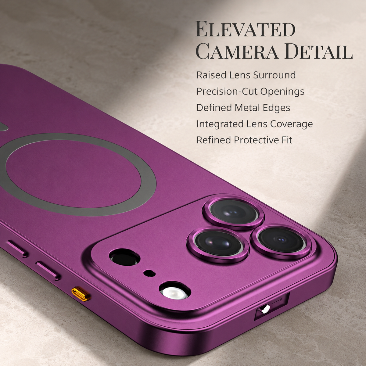 Premium iPhone Case MagSafe Aluminum Alloy Magnetic Metal Frame PC Back Panel Shockproof Anti Scratch Slim Lightweight Reinforced Protective Cover Case