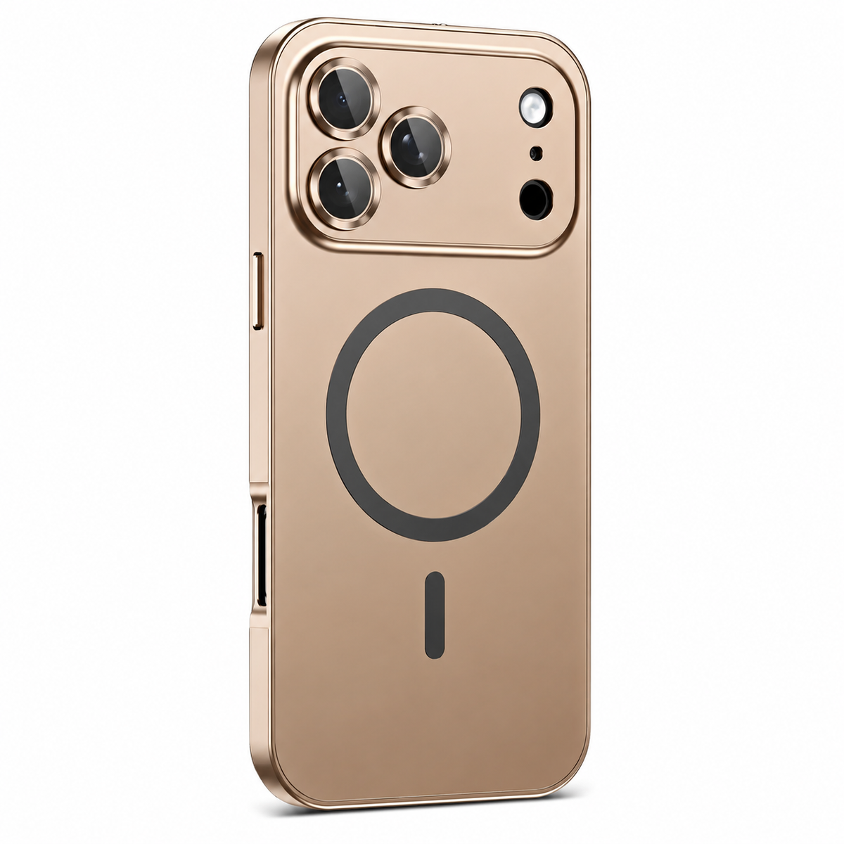 Premium iPhone Case MagSafe Aluminum Alloy Magnetic Metal Frame PC Back Panel Shockproof Anti Scratch Slim Lightweight Reinforced Protective Cover Case