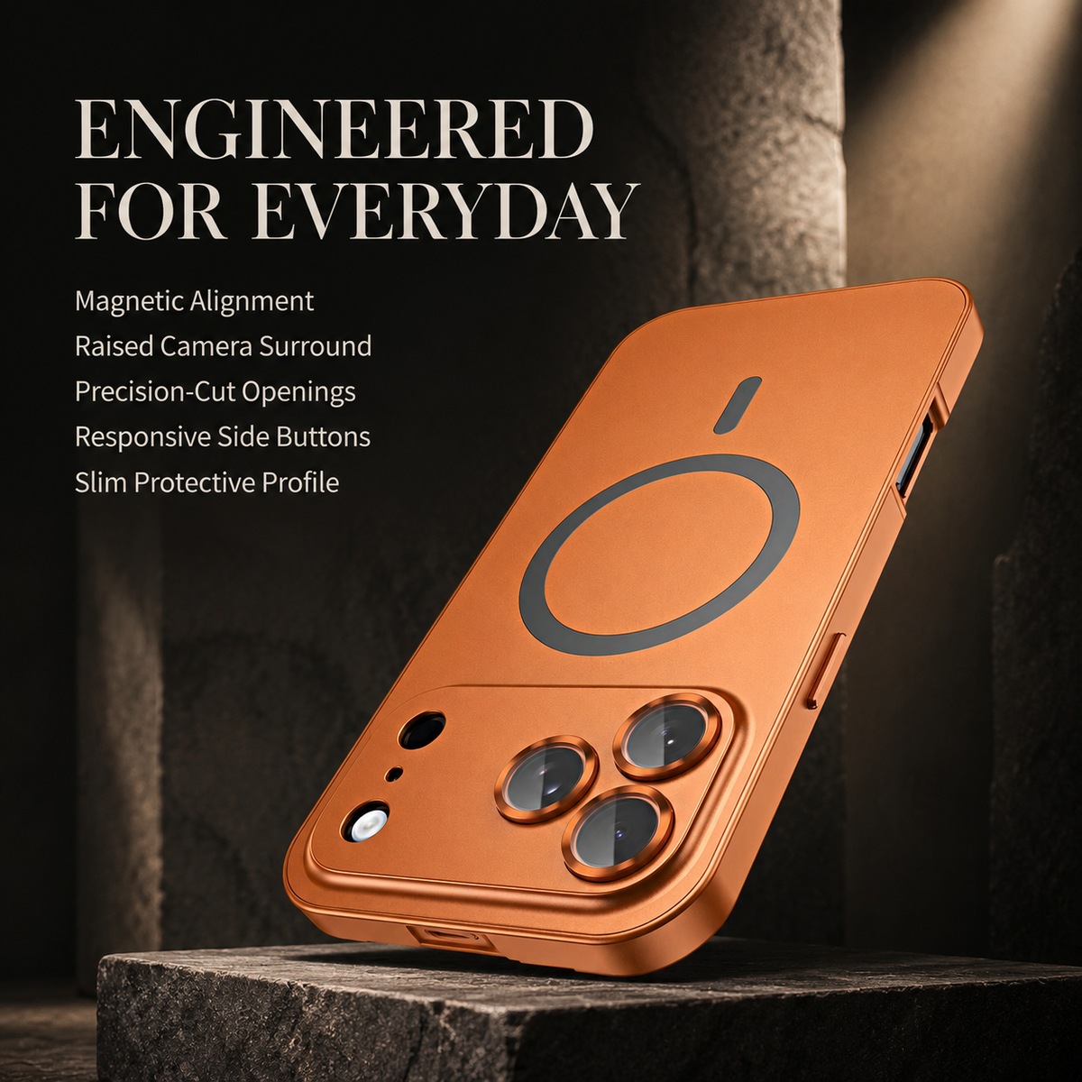 Premium iPhone Case MagSafe Aluminum Alloy Magnetic Metal Frame PC Back Panel Shockproof Anti Scratch Slim Lightweight Reinforced Protective Cover Case